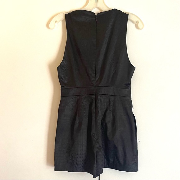Topshop Croc Effect Plunge Romper - Picture 4 of 8